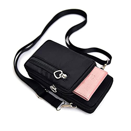 Women Crossbody Cell Phone Purse Case Armband Bag for iPhone 12 13 Mini 14 15 Plus 11 Pro Max Google Pixel 6a 7a 8a 6 7 8 Pro - color: Black