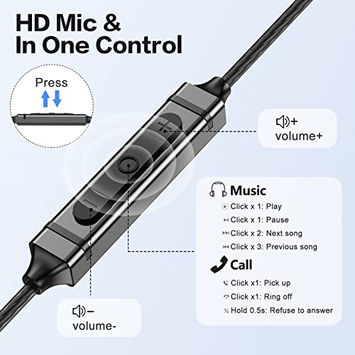 USB C Headphones for Samsung Galaxy S26 S25 S24 Ultra iPhone 17 16 Pro Max