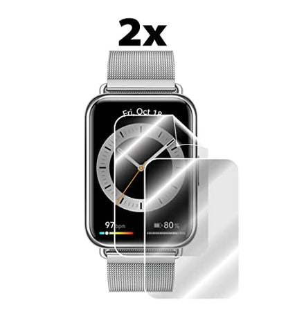 IPG Made for Huawei Watch Series Smartwatch Smart Watch Hydrogel Screen Protector (2 Units) Invisible HD Clear Film Anti Scratch Guard-Smooth/Self-Healing/Bubble Free (Watch Fit 2) - size: Watch Fit 2