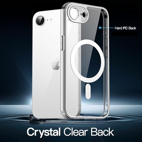 JETech Magnetic Case for iPhone 17e (2026) / iPhone 16e Compatible with MagSafe, Shockproof Phone Bumper Cover, Anti-Scratch Clear Back, 6.1-Inch Display (Clear) - color: Clear, size: iPhone 17e/16e