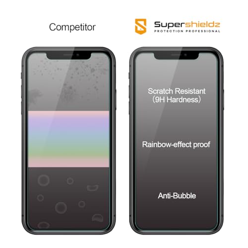 Supershieldz (2 Pack) Designed for Apple iPhone 11 and iPhone XR (6.1 inch) (Privacy) Anti Spy Tempered Glass Screen Protector with (Easy Installation Tray) Anti Scratch, Bubble Free