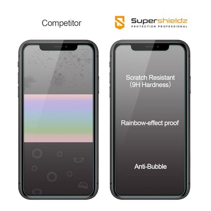 Supershieldz (2 Pack) Designed for Apple iPhone 11 and iPhone XR (6.1 inch) (Privacy) Anti Spy Tempered Glass Screen Protector with (Easy Installation Tray) Anti Scratch, Bubble Free