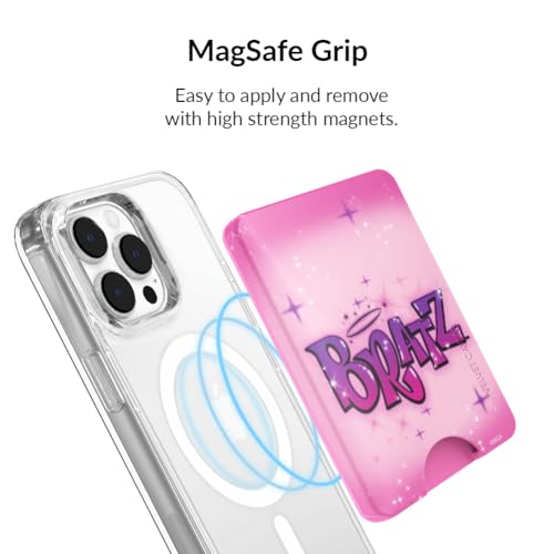 VELVET CAVIAR compatible with MagSafe Wallet - Magnetic Card Holder Wallet for iPhone 12/13/14/15 (Bratz Airbrush Angelz) - color: Bratz Airbrush Angelz