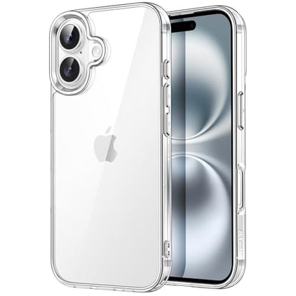 JETech Case ONLY for iPhone 16 Plus 6.7-Inch, Non-Yellowing Shockproof Phone Bumper Cover, Anti-Scratch Clear Back (Clear) - color: Clear, size: iPhone 16 Plus