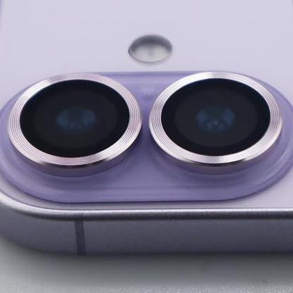 for iPhone 17 Camera Lens Protector Metal Tempered Glass Screen Accessories Cover (Purple) - color: Purple