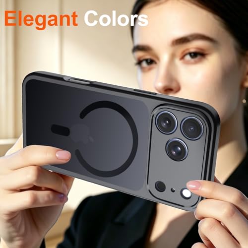 TZGZT Magnetic Case for iPhone 17 Pro Max, Compatible with MagSafe, Black - color: Black, size: iPhone 17 Pro Max