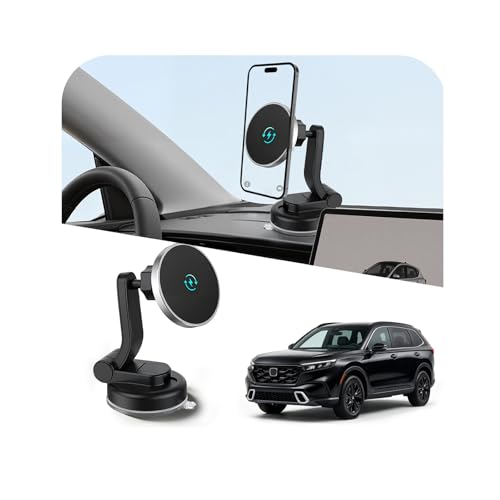 Magnetic Phone Mount for Car, 15W Wireless Car Charger, Dashboard Phone Holder and Windshield Mount, Extendable 360 Degree Arm, Washable Gel Suction Cup, Metal Ring and Cable Included - size: Universal | Mag Charge