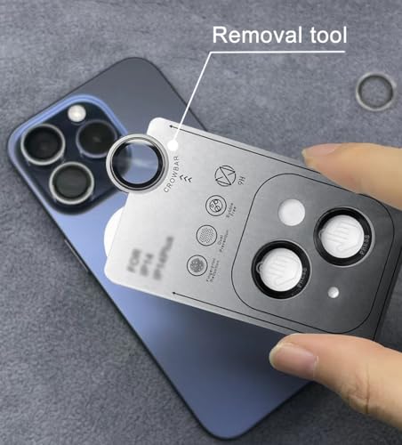 TENOC Camera Lens Protector for iPhone 11 & 12 & 12 Mini, Black