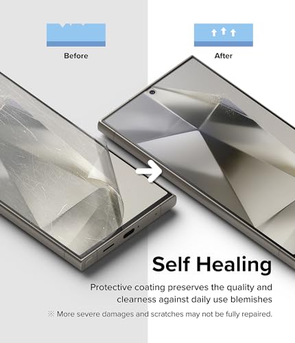 Ringke for Samsung Galaxy S24 Ultra Screen Protector [Dual Easy, 2 Pack]