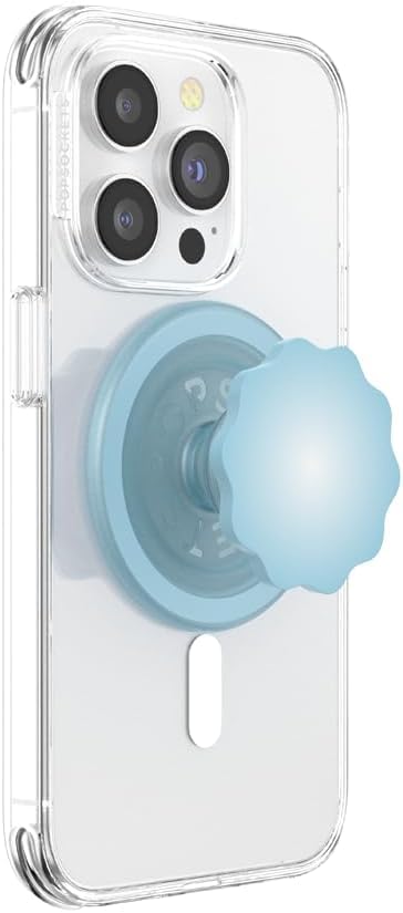 PopSockets Phone Grip for MagSafe, Magnetic Holder- Blue Sigh - color: Flower Blue Sigh, style: MagSafe