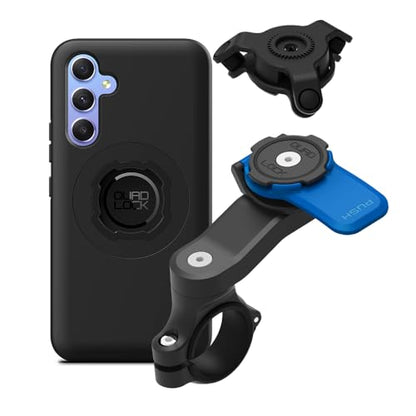 Quad Lock Moto Handlebar Kit with Dampener and MAG Case for Galaxy A54 - size: Galaxy A54