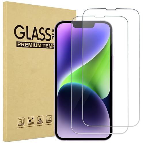 ProCase 2 Pack Screen Protector for iPhone 14 Plus/iPhone 13 Pro Max 6.7 Inch, Tempered Glass Screen Film Guard for iPhone 14 Plus 2022 / iPhone 13 Pro Max 2021, Clear - color: Clear
