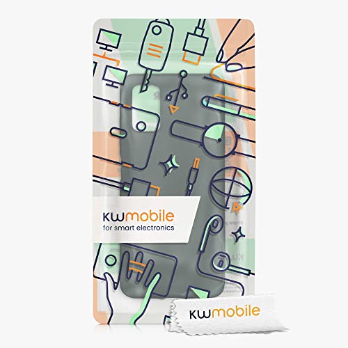 kwmobile Case Compatible with Samsung Galaxy A03s Case - Soft Slim Protective TPU Silicone Cover - Moss Green - color: moss green