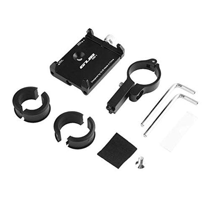 GUB PRO1 Universal Alloy Bike Cell Phone Holder Aluminum Bicycle Handlebar Phone Support for 3.5-6.2inch Bike Bracket Mount