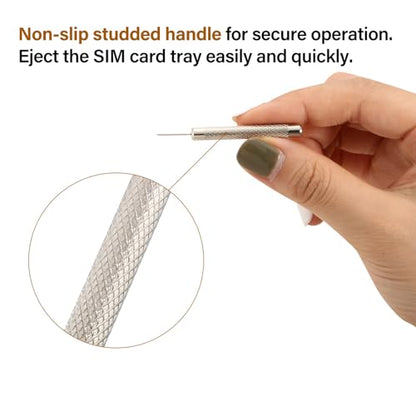 Outus 8 Pack Sim Card Removal Tool Ejector Tray Pin with 4 Cleaning Cloth