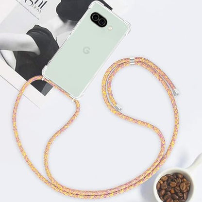 for Google Pixel 10A Crossbody Case Clear Neck Hanging Strap Adjustable Shoulder Lanyard Phone Cover Women Girls Soft TPU Slim Anti-Drop Protection Mobile Case for Pixel 10A - Rainbow - size: for Google Pixel 10A
