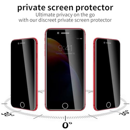 3 Pack Privacy Screen Protector for iPhone 7 Plus/8 Plus, 9H Hardness Double Shatterproof Anti-Spy Tempered Glass Film, Easy Installation, Case-Friendly - size: iPhone 7 Plus/8 Plus