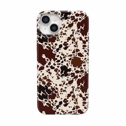Casely iPhone 14 Plus Case | Cowgirl Envy | Cow Print | Compatible with MagSafe | Classic Ultra Slim Design - color: Cowgirl Envy | Cow Print