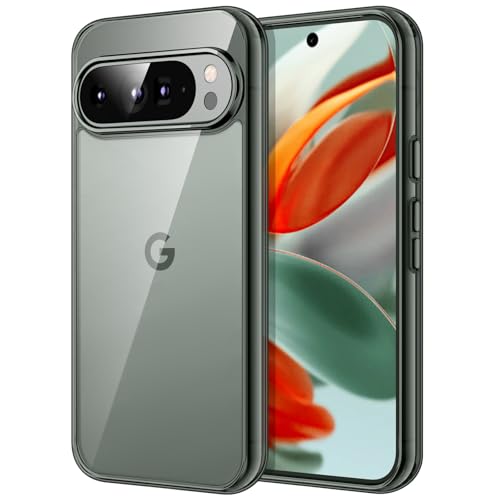 JETech Case for Google Pixel 9/9 Pro, Anti-Yellowing, Hazel | Shockproof Protection, Scratch Resistant Hard PC Back, Durable Transparent TPU Bumper - color: Hazel, size: Pixel 9/9 Pro
