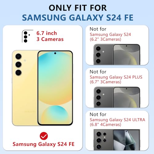 for Galaxy-S24-FE Case, Semi-Transparent Matte, Gray - color: Gray, size: Galaxy S24 FE 6.7"