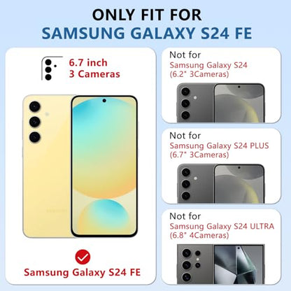 for Galaxy-S24-FE Case, Semi-Transparent Matte, Gray - color: Gray, size: Galaxy S24 FE 6.7"