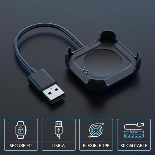 2Pcs Smart Watch Charger Intelligent Watch Magnetic Charger Dock Holder Stand USB Chargeable Charging Cable Adapter