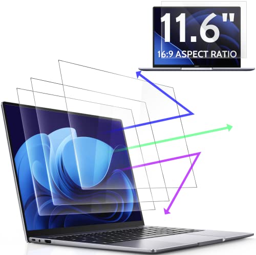 Peslv 3 Pack 11.6 Inch 16:9 Anti Blue Light Screen Protector for Laptop - size: Laptop 11.6" 16:9 Aspect