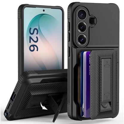 for Samsung Galaxy S26 Case Wallet with Card Holder Black - color: Black, size: Samsung Galaxy S26 Case