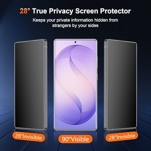 [2 Pack] for Samsung Galaxy S26 Ultra Matte Privacy TPU Screen Protector (Not Glass), Anti Glare, Fingerprint Sensor Compatible, Full Adhesive Flexible Film, Easy Installation - size: Galaxy S26 Ultra