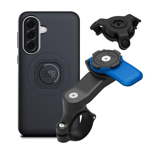Quad Lock Motorcycle Handlebar Mount Kit with Vibration Dampener and MAG Phone Case for Samsung Galaxy A37 - size: Samsung Galaxy A37