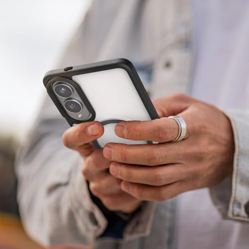 Encased SlimShield for Samsung Galaxy S25 Edge Case with Belt Clip (Compatible with MagSafe) Slim Protective Case & Holster (Clear, S25 Edge) - color: Clear, size: S25 Edge