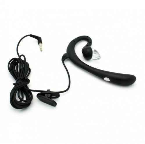 Premium Behind-The-Ear WIRED Hands-free Boom Headset MONO Headphone Single Earphone with Microphone for Verizon Kyocera Brigadier, Verizon Kyocera Hydro Elite C6750, Verizon LG VS890 Enact, Verizon LG Extravert 2, Verizon LG G Pad 8.3