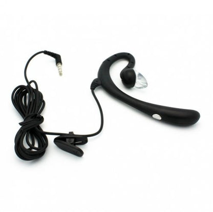 Premium Behind-The-Ear WIRED Hands-free Boom Headset MONO Headphone Single Earphone with Microphone for Barnes & Noble Nook / NOOK Color / NOOK HD / HD+, Verizon Ellipsis 7, Dell Venue 8 / Venue 8 Pro, LG G Pad 7.0 / 8.0 / 8.3 / 10.1, All Tablets