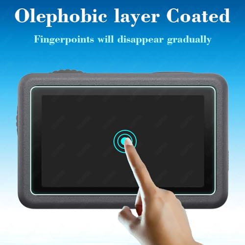 ULBTER Screen Protector for DJI OSMO Action 6 + Lens cap Cover [2+6 Pieces] - size: Action 6