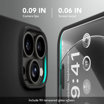 GONEZ Magnetic for iPhone 16 Pro Max Case, Silicone Cover Black - color: Black, size: Iphone 16 Pro Max