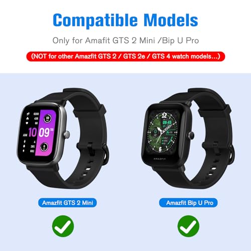 Fintie 3 Packs Case Compatible with Amazfit Bip U Pro/S/Lite/1S/GTS 2 Mini - color: Black+Clear+Silver