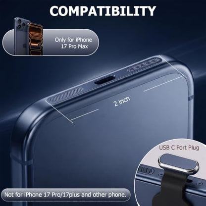 30Pcs Metal USB C Dust Plug with Speaker Dust Cover iPhone 17 Pro Max Blue - size: for 17 Pro Max Blue