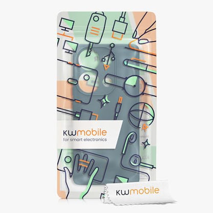kwmobile Case Compatible with Xiaomi Redmi Note 13 Pro 4G Case - Protective Slim TPU Cover with Soft Matte Finish - Teal Matte - color: teal matte