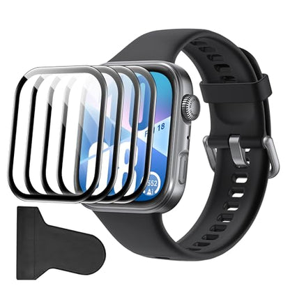 Compatible for HUAWEI Watch Fit 4 screen protector, Anti-Scratch 3D Full Screen Coverage flim, Case Friendly, HD Ultra, 4 PACK - size: Watch Fit 4