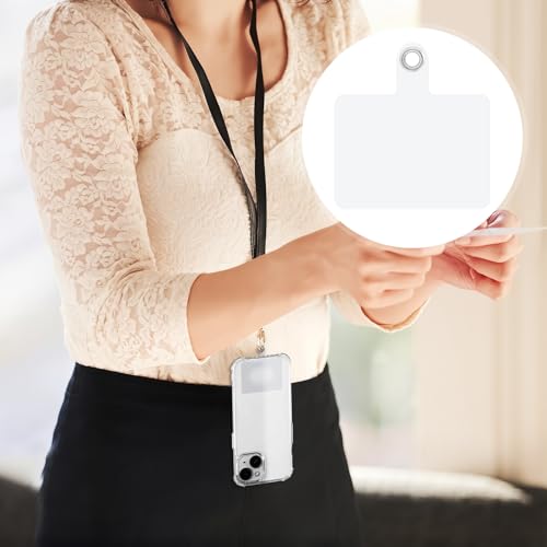 8 Pcs Phone Lanyard Tab,Plastic Phone Tether Tab for Safety Drop Protection