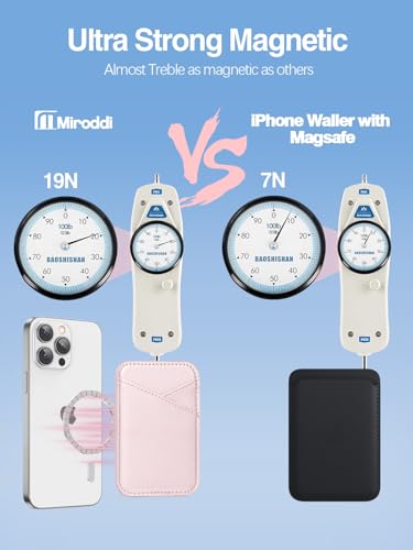 Miroddi for MagSafe Wallet, Ultra-Thin Magnetic Wallet with 2 Card Slots | RFID Blocking, No More Falling, Strongest Magnetic Card Holder for iPhone 17/16/15/14/13/12 Series & Pixel 10 Series, Pink - color: Pink
