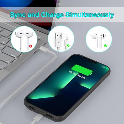 Battery Charging Case for iPhone 12 Pro Max, 13 Pro Max, 14 Pro Max, 14 Plus, 10000mAh Portable Extended Power Bank Case, Black, Plastic - size: For iPhone 12PM/13PM/14PM/14 Plus