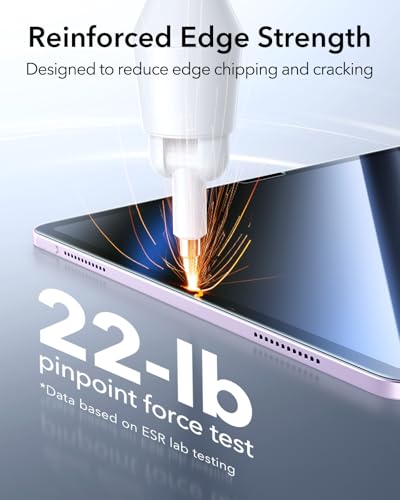 ESR 2 Pack Screen Protector for iPad Air 13 Inch M4/M3/M2, 9H Glass - size: Air 13" M4/M3/M2 (2026/2025/2024)