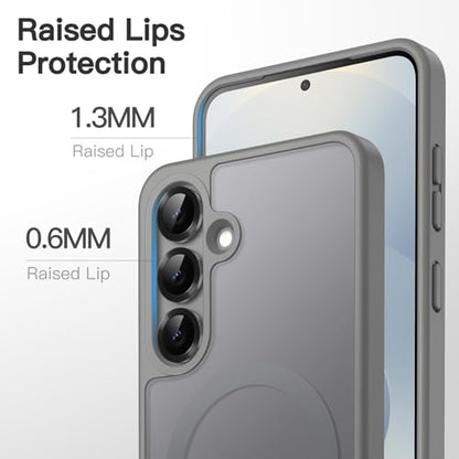 JETech Magnetic Case for Samsung Galaxy S25, Silver Shadow - color: Silver Shadow, size: Galaxy S25