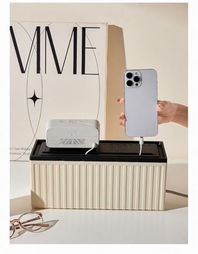 Cable Management Box for Power Strips, Large Cord Organizer