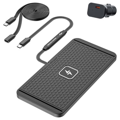 POLMXS 25W Wireless Charger Car Fast Wireless Charging Pad DIY Wireless Phone Charger Mat Compatible with iPhone 17/16(25W)/15/14/13/12(7.5W) (P21)
