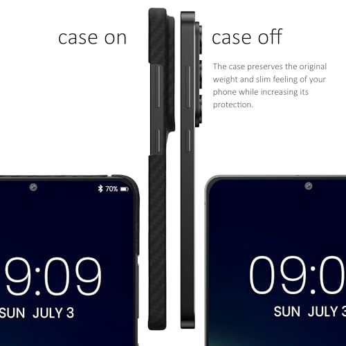 kalibri Aramid Fiber Case Compatible with Samsung Galaxy S26 Ultra - Case Super Slim Strong Protective Phone Cover - Black Matte - size: Galaxy S26 Ultra