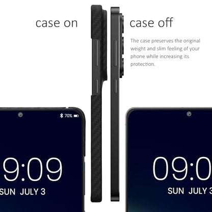 kalibri Aramid Fiber Case Compatible with Samsung Galaxy S26 Ultra - Case Super Slim Strong Protective Phone Cover - Black Matte - size: Galaxy S26 Ultra