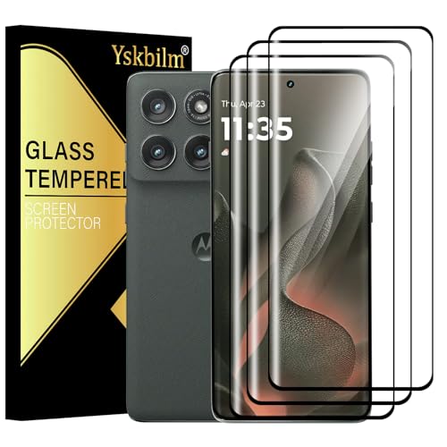 (3 Pack) For Motorola Edge 2025 Screen Protector,HD-Clear 9H Tempered Glass [3D Touch][Bubble-Free][Anti-Scratch] Screen Protector Glass For Motorola Edge 2025/60 Fusion /60 Pro
