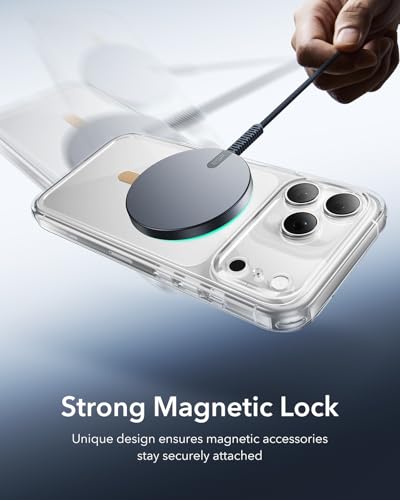 ESR for MagSafe Sticker, MagSafe Ring for iPhone 18 Pro Max/17-12 - color: Titanium